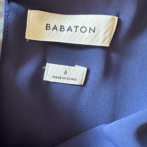 Babaton Aritzia Announcement Midi Dress Navy Blue Sz 6 - Picture 12 of 14